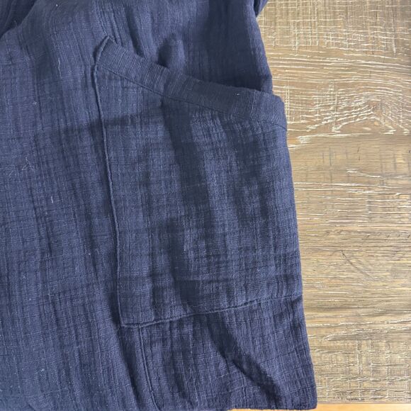 Wishlist cotton sleeveless button down jumpsuit black size large - Picture 9 of 9